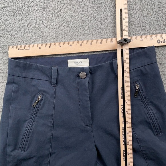 Brax Pants Mens 28x30 Blue Performance Chino Stretch Zip Pockets Feel Good - Picture 3 of 7